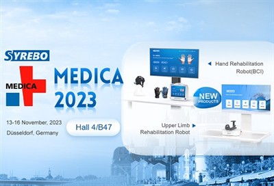 Нові реабілітаційні роботи Syrebo дебютують на MEDICA 2023